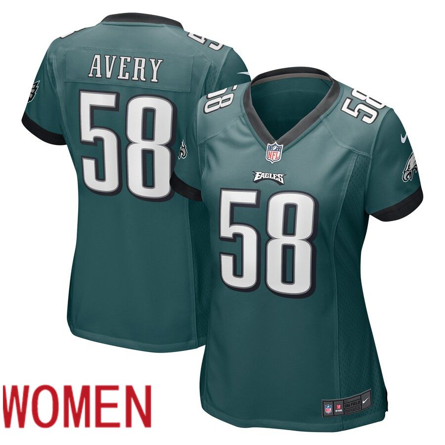 Women Philadelphia Eagles #58 Genard Avery Green Nike Limited Player NFL Jersey->youth nfl jersey->Youth Jersey